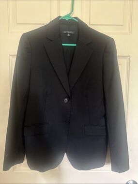 Brooks Brothers Black Two-Button Tailored Women's Blazer